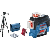 Bosch GLL 3-80 C Professional Niveau de ligne 30 m, Laser Cross Ligne Bleu/Noir, 30 m, 0,2 mm/m, 4°, 120 m, horizontale/verticale, Rouge