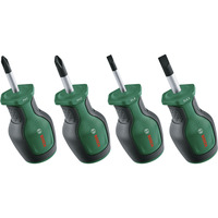 Bosch Set de tournevis courts, 4 pièces Vert/Noir