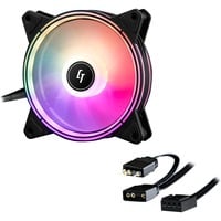 Chieftec NOVA NF-1225 RGB, Ventilateur de boîtier Transparent, 4-pin PWM aansluiting