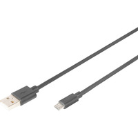 Digitus Câble de connexion USB 2.0 USB-A (connecteur) > Micro-USB (connecteur) Noir