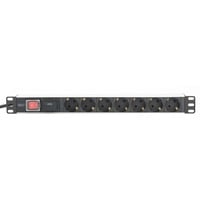 Digitus PDU Bloc d'alimentation 7 prises, 19", 1U 7x prises, Protection contre les surtensions