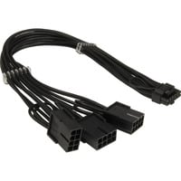 Inter-Tech Câble adaptateur GPU-02 (12+4pin) vers 3x 8pin Noir