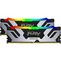 Kingston FURY 32 Go DDR5-6000 Kit, Mémoire vive Noir/Argent, KF560C32RSAK2-32, Renegade RGB, XMP