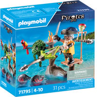 PLAYMOBIL Pirates Pirate avec baliste, Jouets de construction 