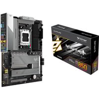 SAPPHIRE NITRO+ B850A WIFI 7 carte mère socket AM5 Noir/gris, RAID, LAN 2,5 Gb, Wi-Fi 7, BT 5.3, Son, ATX