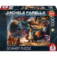 Schmidt Spiele Michele Farella : Fascination pour l'exploration spatiale - Voyage dans des galaxies lointaines, Puzzle 