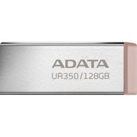 ADATA UR350 lecteur USB flash 128 Go USB Type-A 3.2 Gen 1 (3.1 Gen 1) Marron, Clé USB Nickel/Marron, 128 Go, USB Type-A, 3.2 Gen 1 (3.1 Gen 1), 100 Mo/s, Sans capuchon, Marron