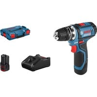 Bosch GSR 12V-15 FC Professional Noir, Bleu Perceuse à poignée pistolet Lithium-Ion (Li-Ion) 600g, Tournevis Bleu/Noir, Perceuse à poignée pistolet, Sans clé, Noir, Bleu, 1 cm, 1300 tr/min, 3 cm