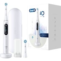 Braun iO Series 8N Adulte Brosse à dents vibrante Blanc, Brosse a dents electrique Blanc, Adulte, Brosse à dents vibrante, Soin quotidien, Soins des gencives, Intense, Sensible, Super sensitive, Blanchiment, Blanc, 2 min, Blanc