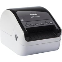 Brother QL-1110NWBc - Imprimante d'étiquettes de code-barres et d'expédition sans fil Noir/Blanc, DK, Thermique directe, 300 x 300 DPI, 110 mm/sec, Avec fil &sans fil, Noir, Blanc