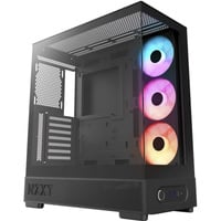 NZXT S5 RGB boîtier midi tower Noir | 2x USB-A | 1x USB-C | RGB | Verre trempé