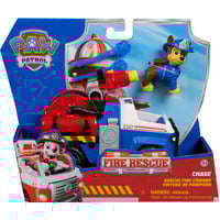 Spin Master VÉHICULE + FIGURINE FIRE RESCUE CHASE La Pat' Patrouille, Jeu véhicule PAW Patrol VÉHICULE + FIGURINE FIRE RESCUE CHASE La Pat' Patrouille, Voiture de police, 3 an(s), Plastique, Multicolore