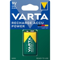 Varta -56722/1 Piles domestiques, Batterie Batterie rechargeable, 9V, Hybrides nickel-métal (NiMH), 8,4 V, 1 pièce(s), 200 mAh