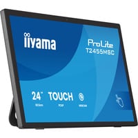iiyama ProLite T2455MSC-B2 23.8" Moniteur tactile Noir (Mat), 1x DisplayPort, 1x HDMI, 2x USB-A, 120 Hz, 60,5 cm (23.8"), 1920 x 1080 pixels, IPS, 360 cd/m², Technologie capacitive projetée, 16:9