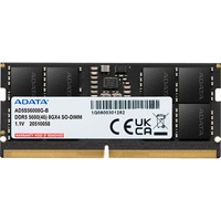 ADATA 8 Go DDR5-5600 (1x 8 Go) mémoire PC portable Noir, AD5S56008G-S, SO-DIMM