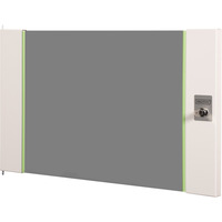 Digitus Porte avant en verre pour armoire murale 19" 7U série Unique, Panneau avant Gris