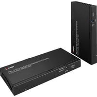 Lindy Extender HDBaseT Cat.6 HDMI 4K60, Audio, IR & RS-232 avec ARC, 70m, Extension HDMI Noir, Audio, IR & RS-232 avec ARC, 70m, 3840 x 2160 pixels, Émetteur et récepteur AV, 70 m, Avec fil, Noir, HDCP