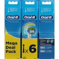 Procter & Gamble Precision Clean 80339528 tête de brosses 6 pièce(s) Blanc, Tête brosse à dent électrique Blanc, 6 pièce(s), Blanc, CleanMaximiser, Allemagne, Oral-B, 32,7 g