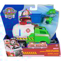 Spin Master VÉHICULE + FIGURINE FIRE RESCUE ROCKY La Pat' Patrouille, Jeu véhicule PAW Patrol VÉHICULE + FIGURINE FIRE RESCUE ROCKY La Pat' Patrouille, Camion, 3 an(s), Plastique, Multicolore