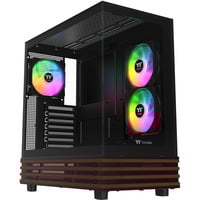 Thermaltake View 270 Plus WS ARGB boîtier midi tower Noir/bois | 2x USB-A | 1x USB-C | RGB | Verre Trempé