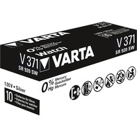 Varta V371 Batterie à usage unique SR69 Argent-Oxide (S) Argent, Batterie à usage unique, SR69, Argent-Oxide (S), 1,55 V, 1 pièce(s), 44 mAh