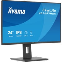 iiyama ProLite XB2497HSN-B1 23.8" Moniteur Noir (Mat), 1x DisplayPort, 1x HDMI, 3x USB-C, 2x USB-A, 1x RJ-45