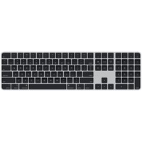 Apple Magic Keyboard clavier USB + Bluetooth QWERTY Anglais américain Argent, Noir Argent/Noir, Layout États-Unis, Taille réelle (100 %), USB + Bluetooth, QWERTY, Argent, Noir