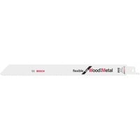 Bosch S 1122 HF Lames de scie sabre Bimétal 1 pièce(s), Lame de scie Lames de scie sabre, Tuyau, Profil, Tôle métallique, Bois avec clous, Bimétal, 2,5 mm, 17,5 cm, 22,5 cm