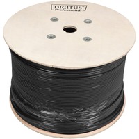 Digitus Câble d'installation professionnel Cat.7 S/FTP simplex Noir, 1000 mètres