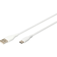 Digitus Câble de connexion USB 2.0 en silicone USB-A > USB-C Blanc