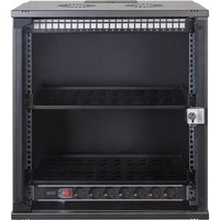 Digitus Kit réseau SOHO Pro 19" 540x400 mm (LxP), Armoire informatique Noir