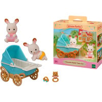 EPOCH Sylvanian Families - Jumeaux Lapins en Chocolat avec Poussette, Jouets de construction 