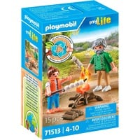 PLAYMOBIL City Life Feu de camp avec guimauves, Jouets de construction 
