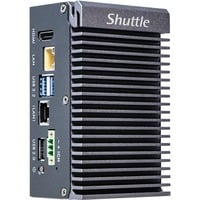 Shuttle Edge PC SPCEL03 , Intel Atom x6413E, 1x HDMI, 2x 2.5G LAN, 1x COM, DIO (4x in, 4x out), 3x USB, 2x M.2, 12-24V, fonctionnement permanent 24/7, -20-60°C, montage VESA & DIN-RAIL, Barebone Gris foncé, Intel Atom x6413E, 1x HDMI, 2x 2.5G LAN, 1x COM, DIO (4x in, 4x out), 3x USB, 2x M.2, 12-24V, fonctionnement permanent 24/7, -20-60°C, montage VESA & DIN-RAIL, 0,46L mini PC, Mini PC type barebone, Intel SoC, BGA 1493, DDR4-SDRAM, SATA