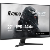 iiyama G-MASTER G2741HSU-B1 écran plat de PC 68,6 cm (27") 1920 x 1080 pixels Full HD Noir Moniteur gaming Noir (Mat), 1x DisplayPort, 1x HDMI, 2x USB-A, 144 Hz, 68,6 cm (27"), 1920 x 1080 pixels, Full HD, Noir