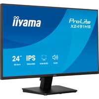 iiyama ProLite X2491HS-B1 23.8" Moniteur Noir (Mat), 1x DisplayPort, 1x HDMI, 120 Hz, 60,5 cm (23.8"), 1920 x 1080 pixels, Full HD, LCD, Noir
