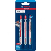 Bosch 2 608 900 566 Lame de scie sauteuse, à chantourner et sabre Lames de scie sauteuse Carbone 3 pièce(s) Lames de scie sauteuse, Plastique, Carbone, Gris, 3,3 mm, 6,5 cm