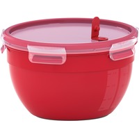 Emsa N10606 Rond Boîte 2,6 L Rouge, Transparent 1 pièce(s) Rouge, Boîte, Rond, 2,6 L, Rouge, Transparent, Plastique, Allemagne