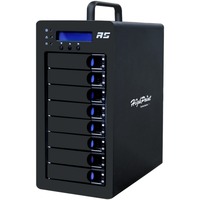 HighPoint RocketStor 6438S External SAS/SATA JBOD Tower, Boîtier disque dur Noir
