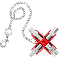 KNIPEX Clé universelle 00 11 06, Clés mixtes à cliquet Argent/Rouge