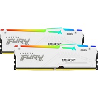 Kingston FURY 64 Go DDR5-5600 (2x 32 Go) mémoire vive Blanc, KF556C40BWAK2-64, XMP 3.0