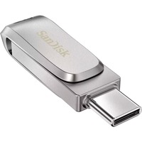 SanDisk Ultra Dual Drive Luxe lecteur USB flash 512 Go USB Type-A / USB Type-C 3.2 Gen 1 (3.1 Gen 1) Acier inoxydable, Clé USB Argent, 512 Go, USB Type-A / USB Type-C, 3.2 Gen 1 (3.1 Gen 1), 150 Mo/s, Pivotant, Acier inoxydable