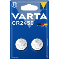 Varta CR2450 Batterie à usage unique Lithium Batterie à usage unique, CR2450, Lithium, 2 pièce(s), 560 mAh, Argent