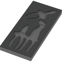 9880 Insert en mousse pour ensemble de pinces KNIPEX 1, vide, Dépôt