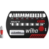 Wiha Set d'embouts BitBuddy TY-Bits 29mm, 8 pièces, Set d'embouts de vissage Noir/Rouge