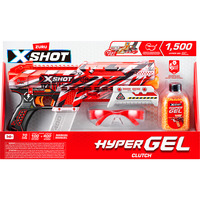 Pistolet Clutch Hyper Gel (5x Boulettes Hyper Gel) ZURU, Gel-Blaster