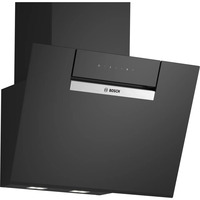Bosch DWK67FN60 hotte Montée au mur Noir 768 m³/h, Hotte aspirante Noir, 768 m³/h, recirculation, A, A, C, 56 dB