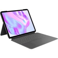 Logitech Combo Touch clavier Graphite, Layout DE (QWERTZ), Mécanique des ciseaux, 80% (TKL)
