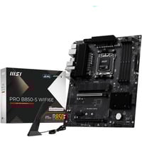 MSI  PRO B850-S WIFI6E carte mère socket AM5 Noir/Argent, RAID, 2.5Gb-LAN, Wi-Fi 6E, BT 5.3, Sound, ATX