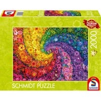 Schmidt Spiele Tourbillon de fleurs multicolores, Puzzle 